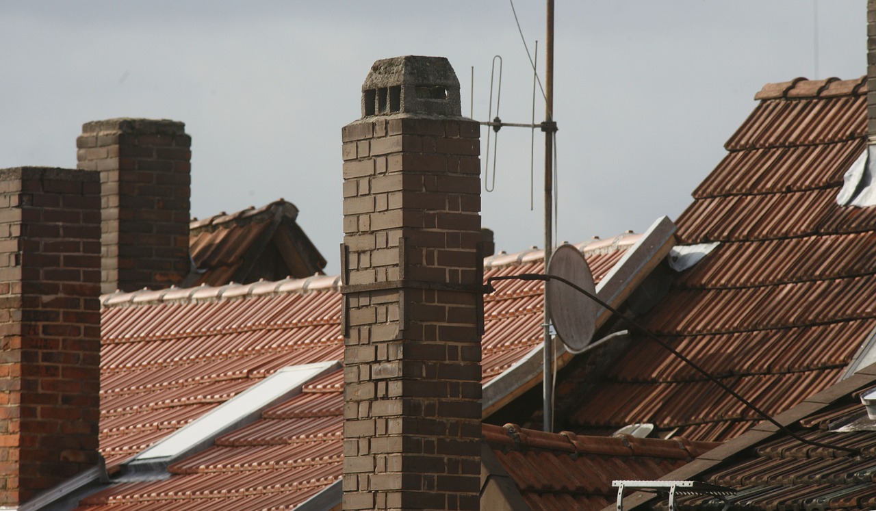 chimney roof house free photo