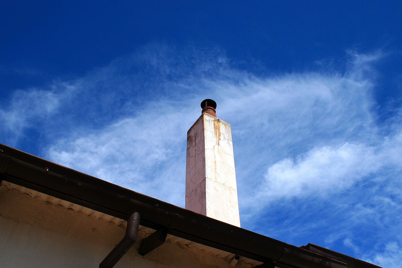 chimney farm house tall free photo