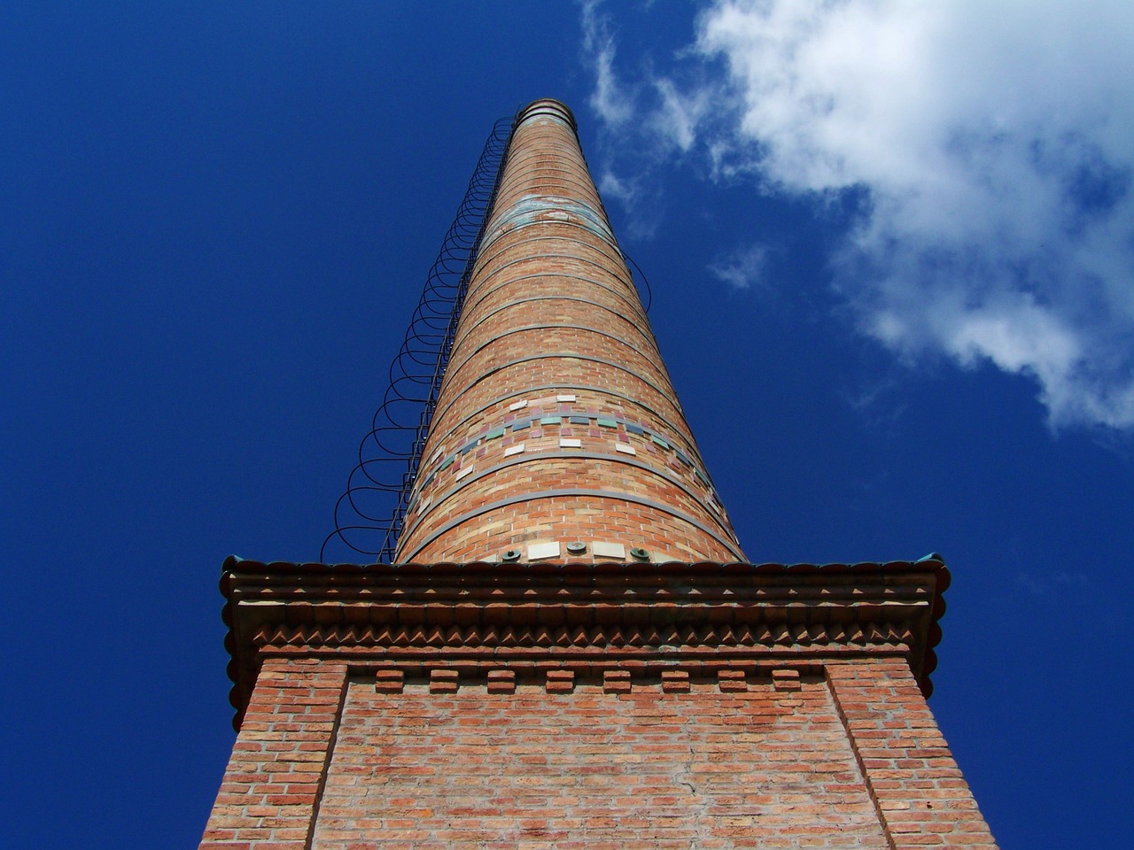chimney blue sky zsolnay pecs free photo