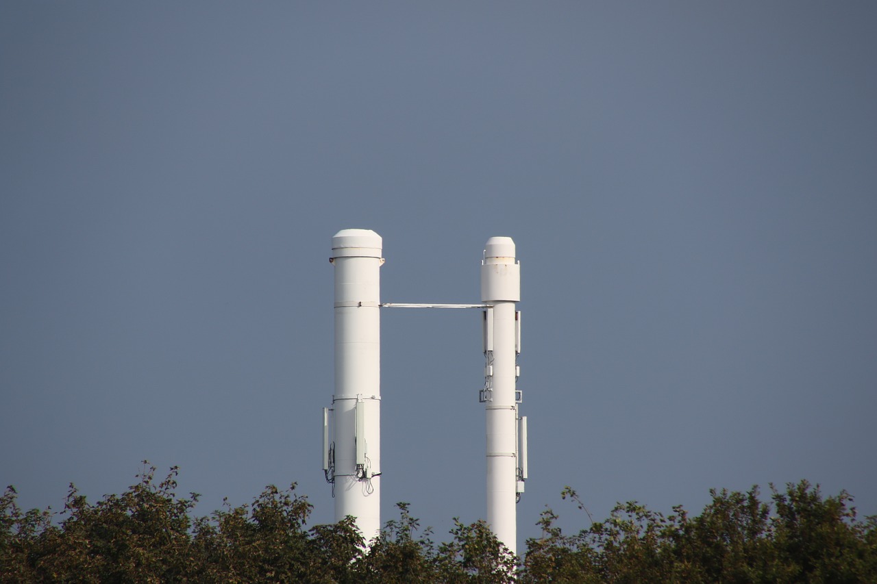 chimney sky white free photo