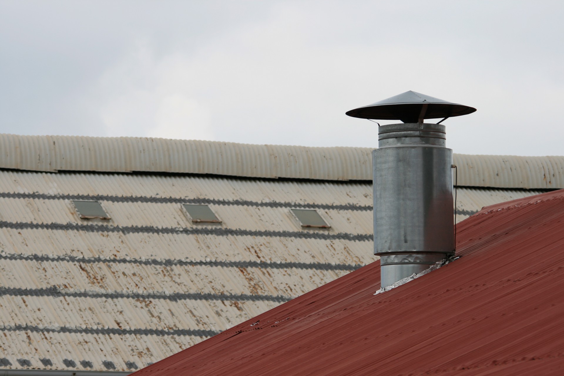 Chimney Metal Cylindrical Roof Chimney On A Roof Free Image From   Chimney On A Roof 