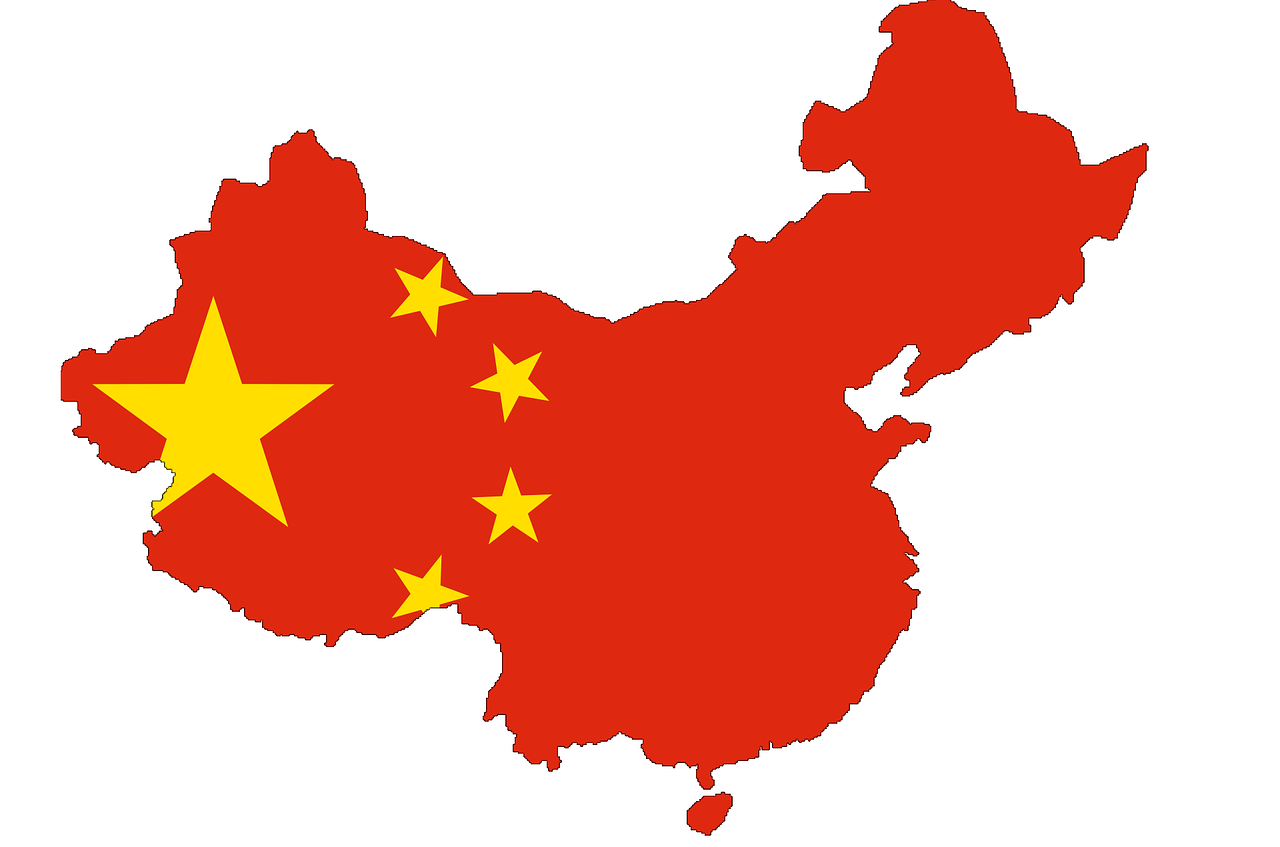 china flag map free photo
