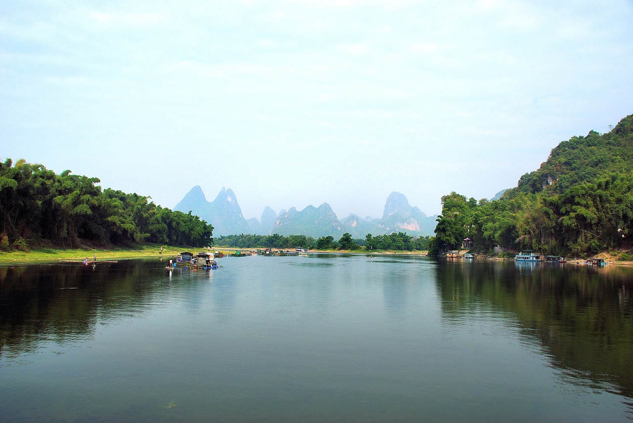 china li river landscape free photo