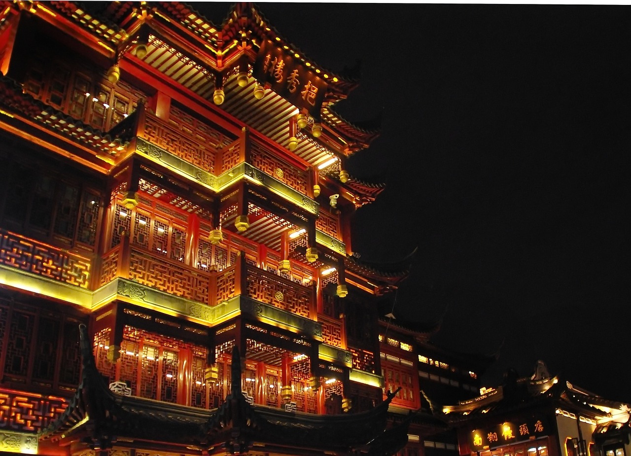 china shanghai illumination free photo