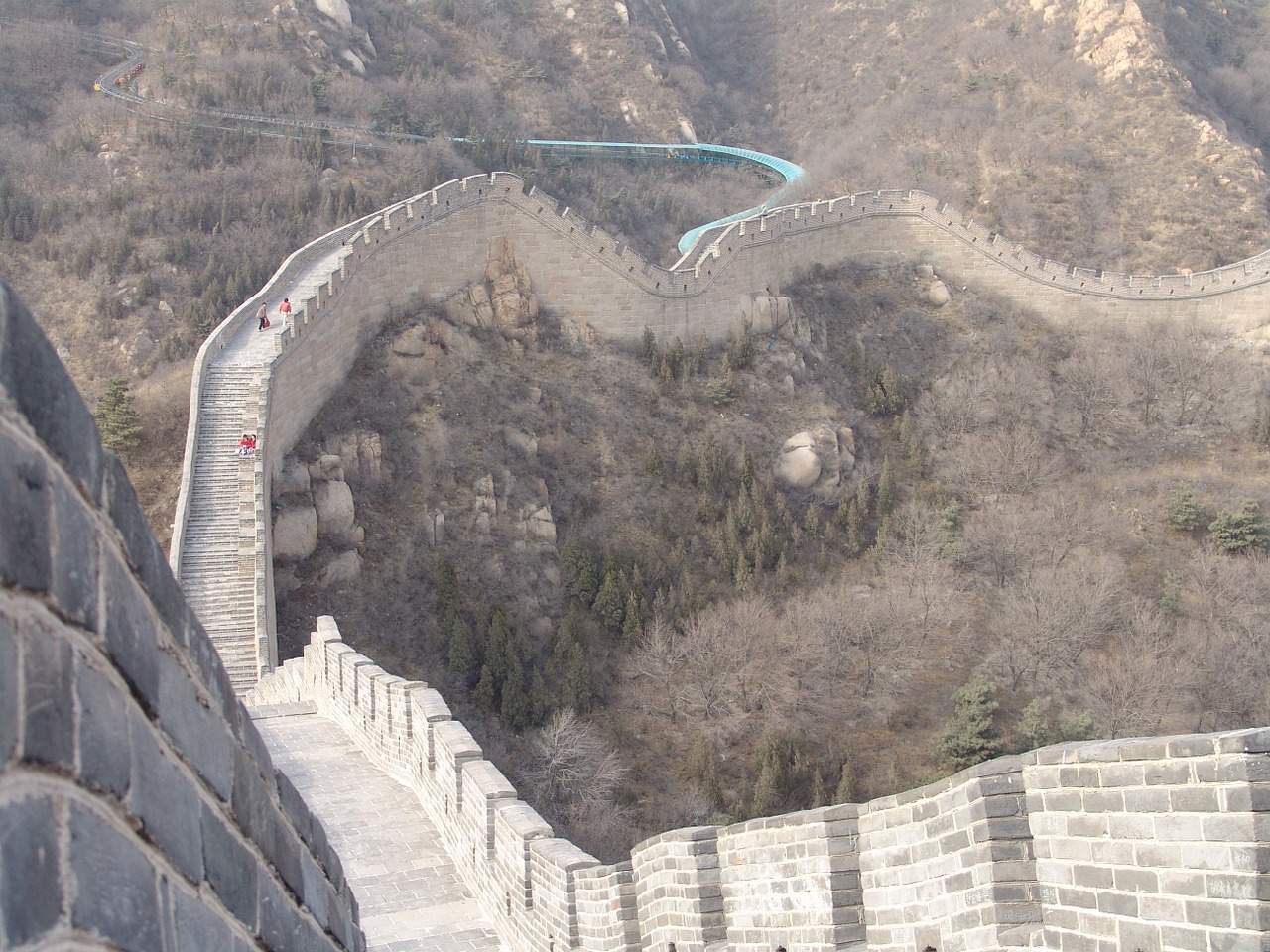 china wall beijing free photo