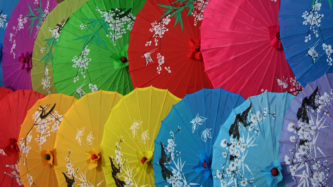 china memoirs of a geisha parasols free photo