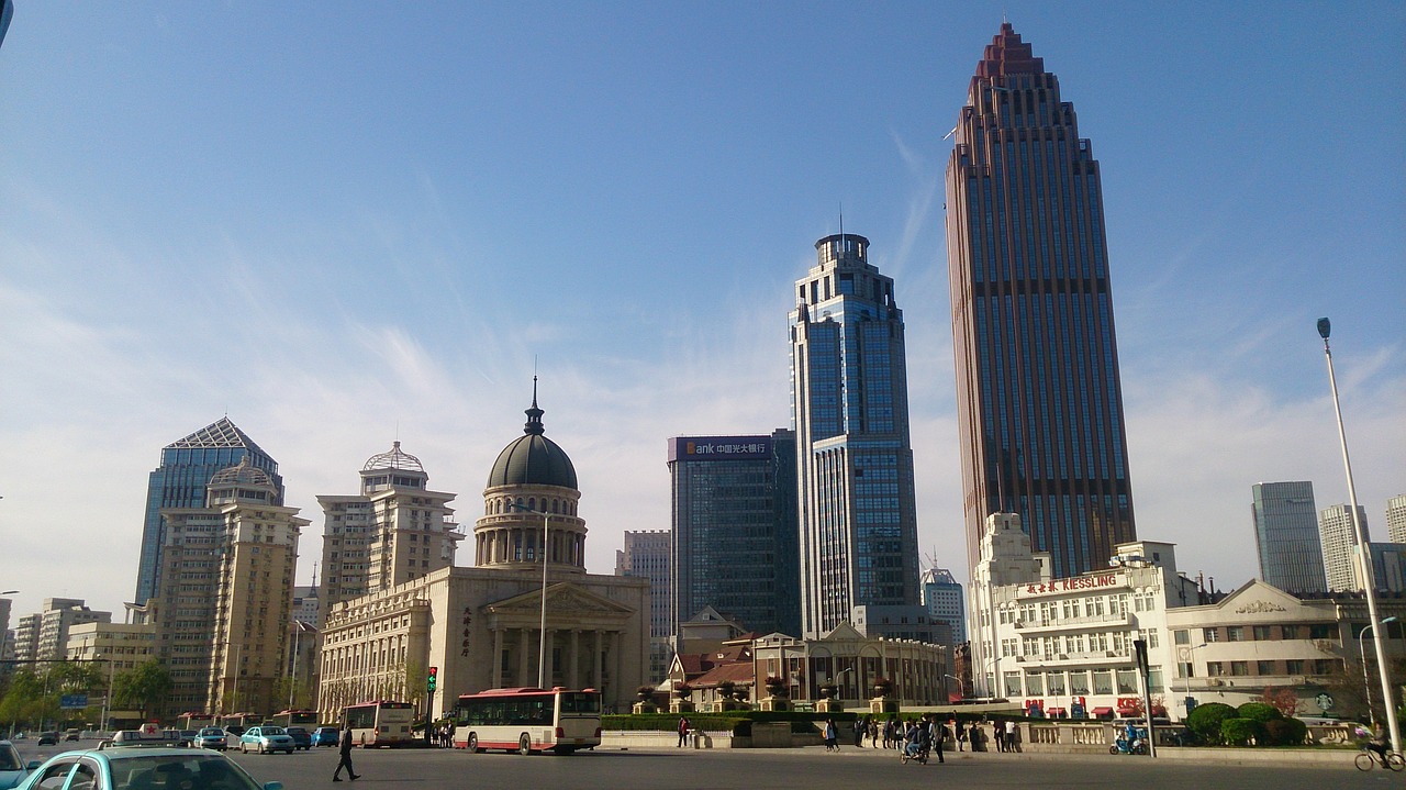 china tianjin tall buildings free photo