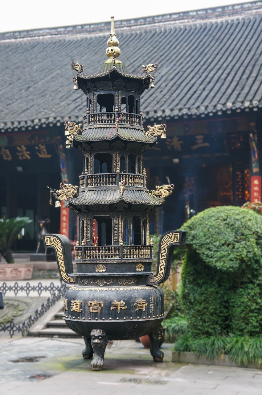 china chengdu taoist temple free photo
