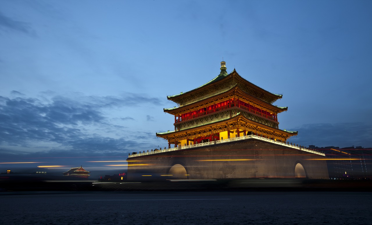 china xi'an the bell tower free photo