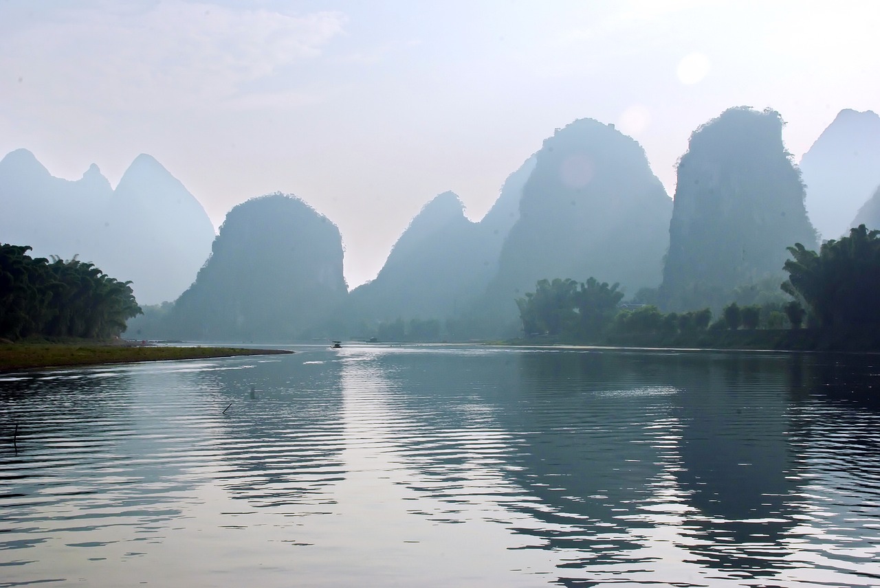 china  yangshuo  nimbuses free photo