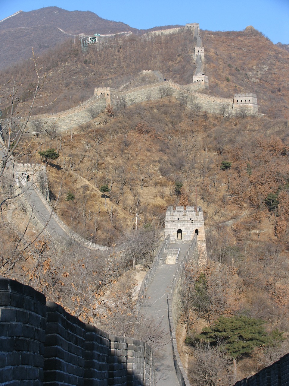 china  great wall  mountain free photo