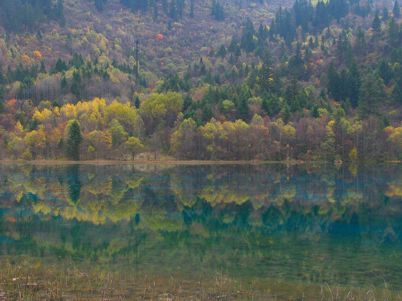 china lake landscape free photo