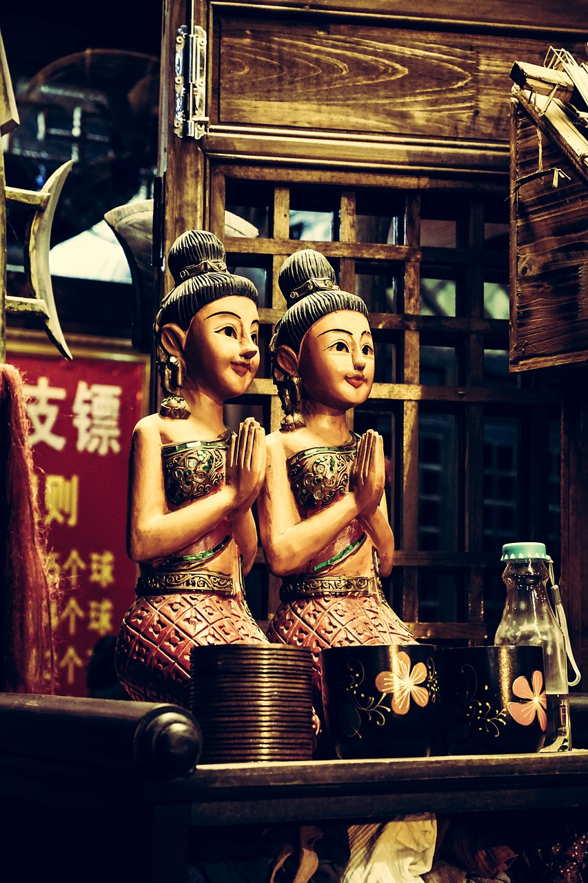 china  figurines  statue free photo