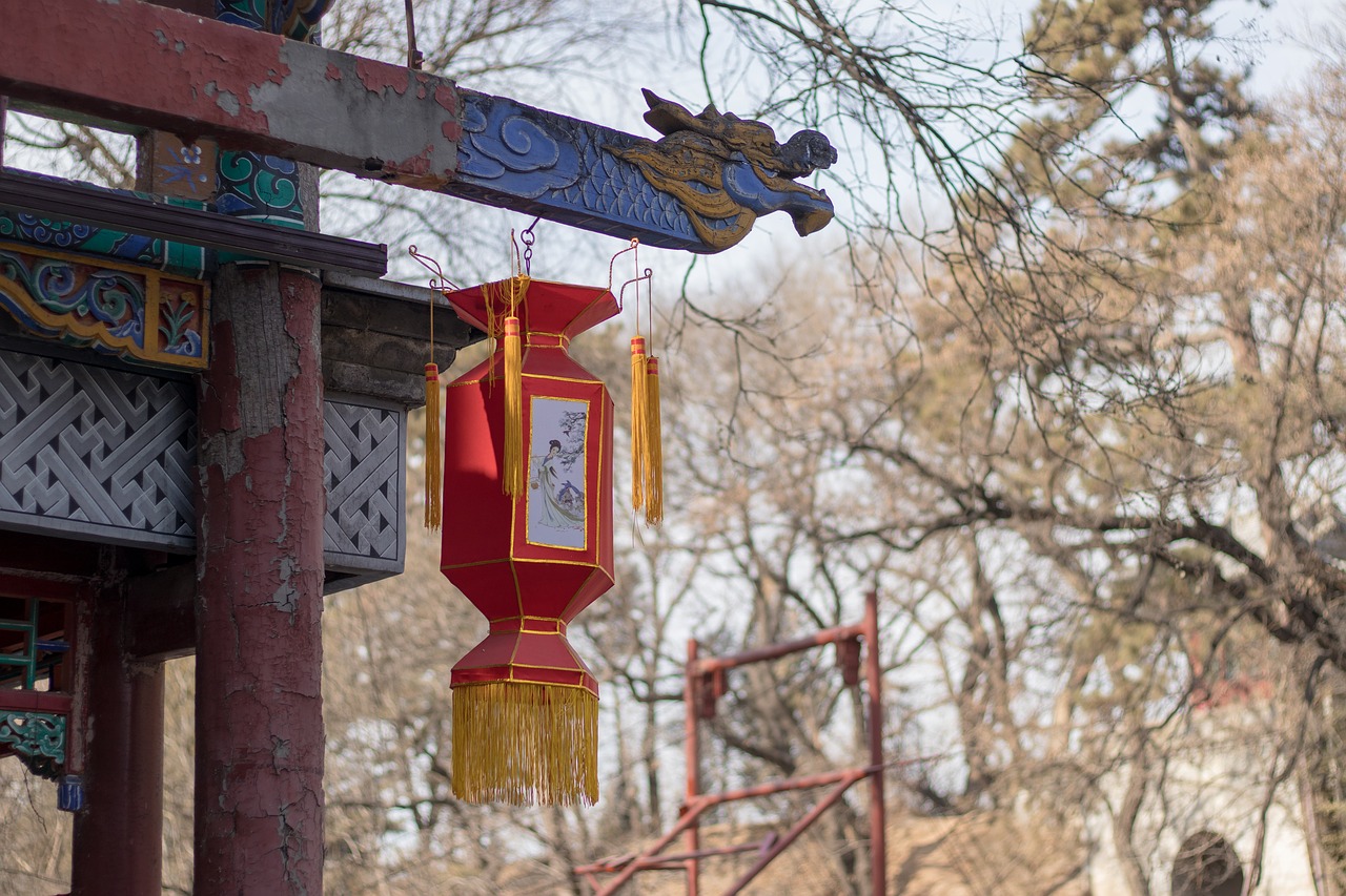 china  lanterns  red free photo