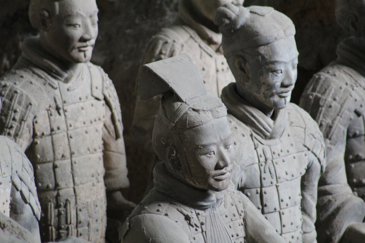 china  statues  warriors free photo