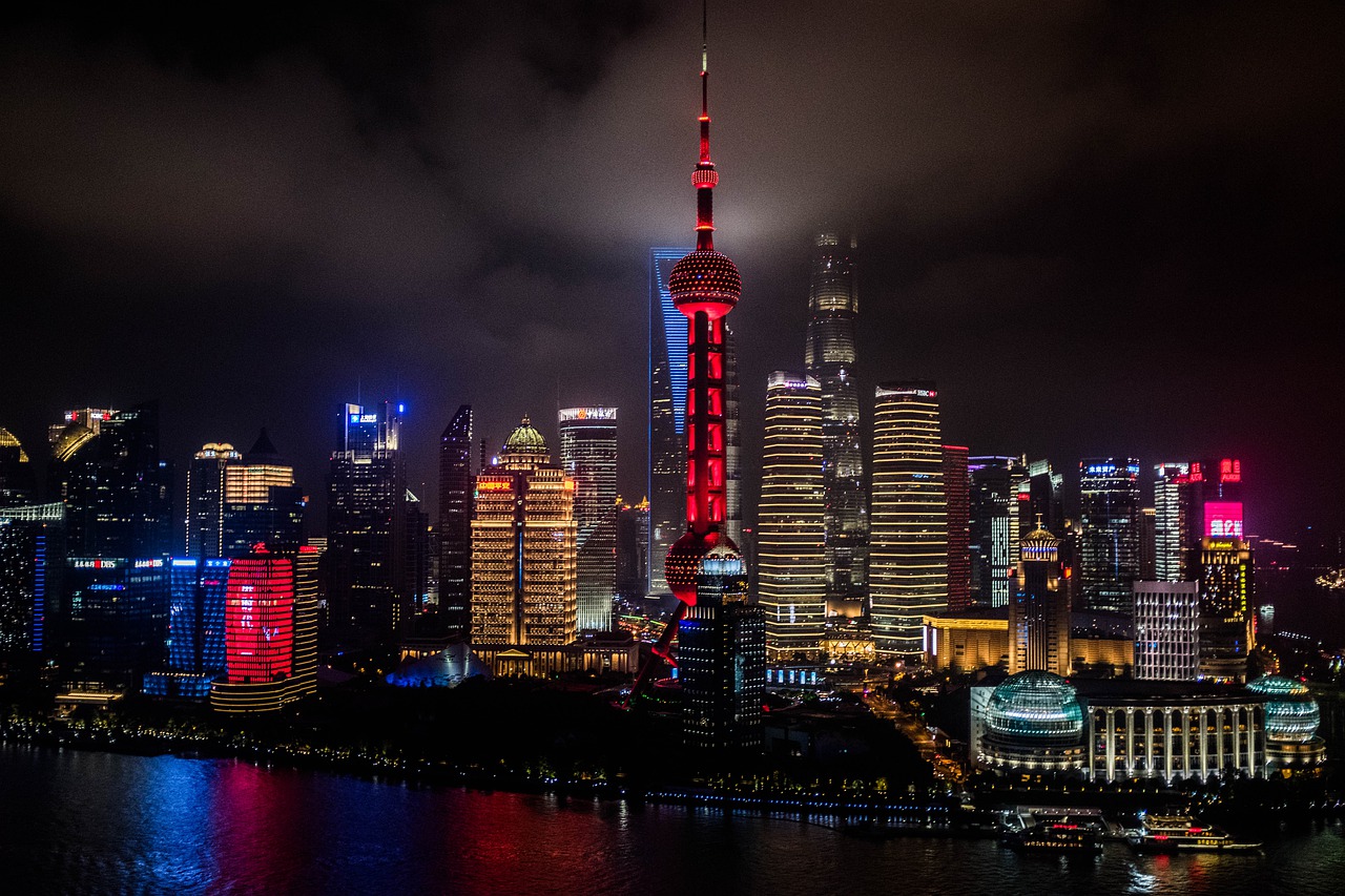 china  shanghai  towers free photo