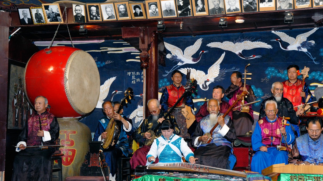 china traditional-music naxi orchestra free photo