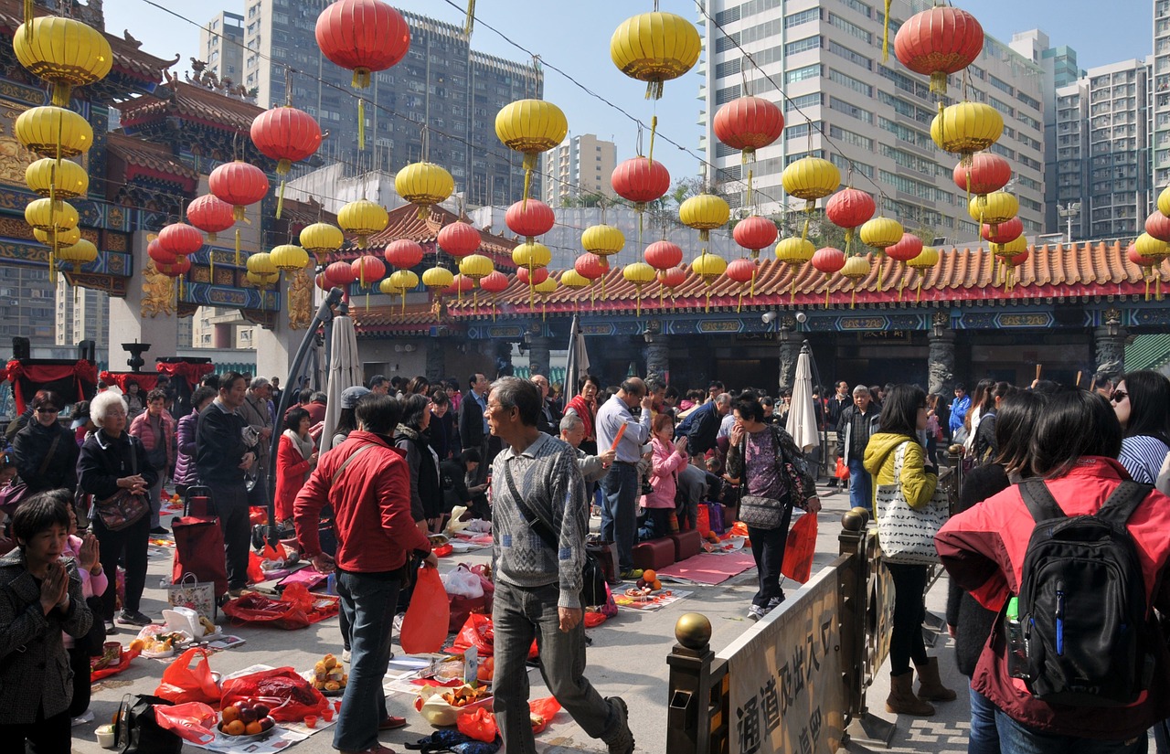 china temple chinese new year free photo