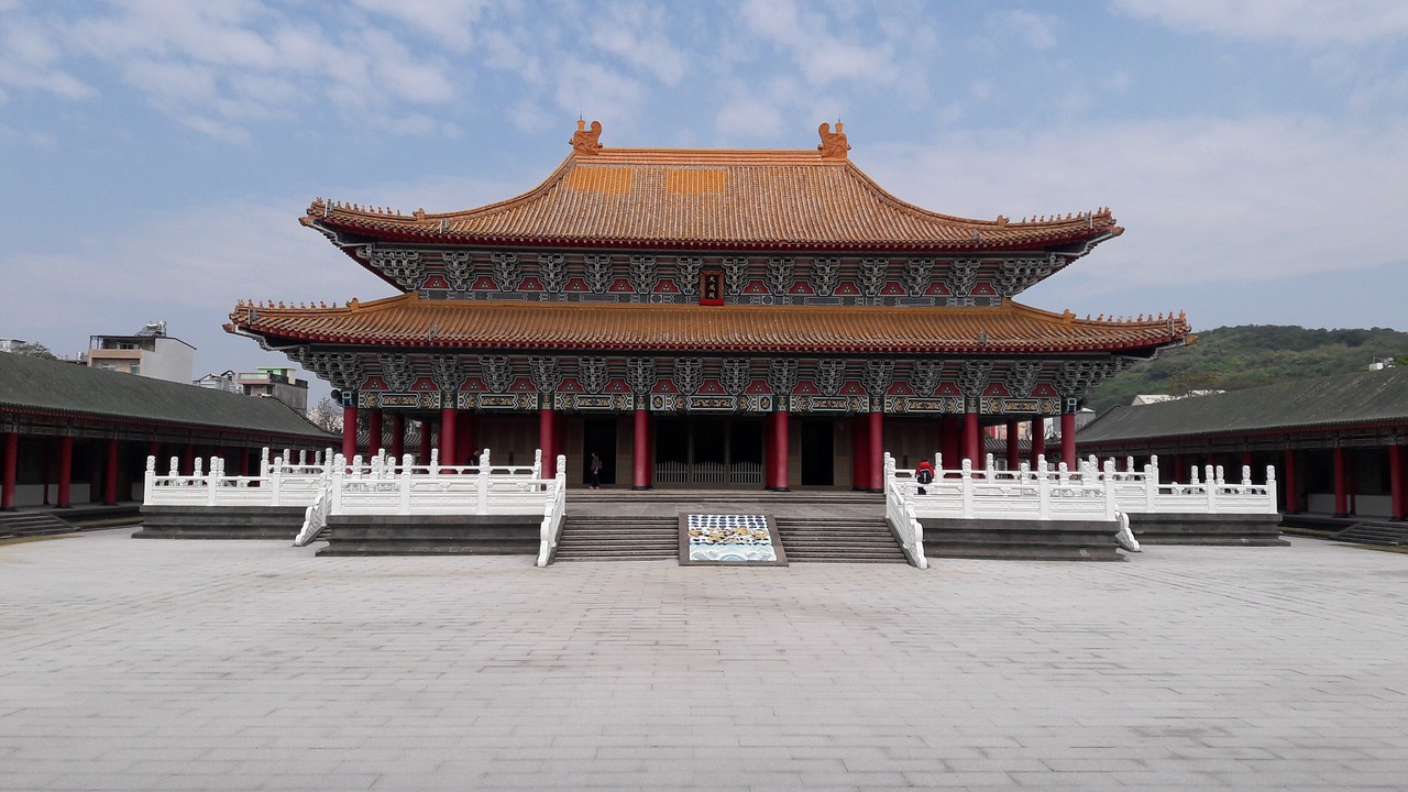 china wind construction confucian temple free photo