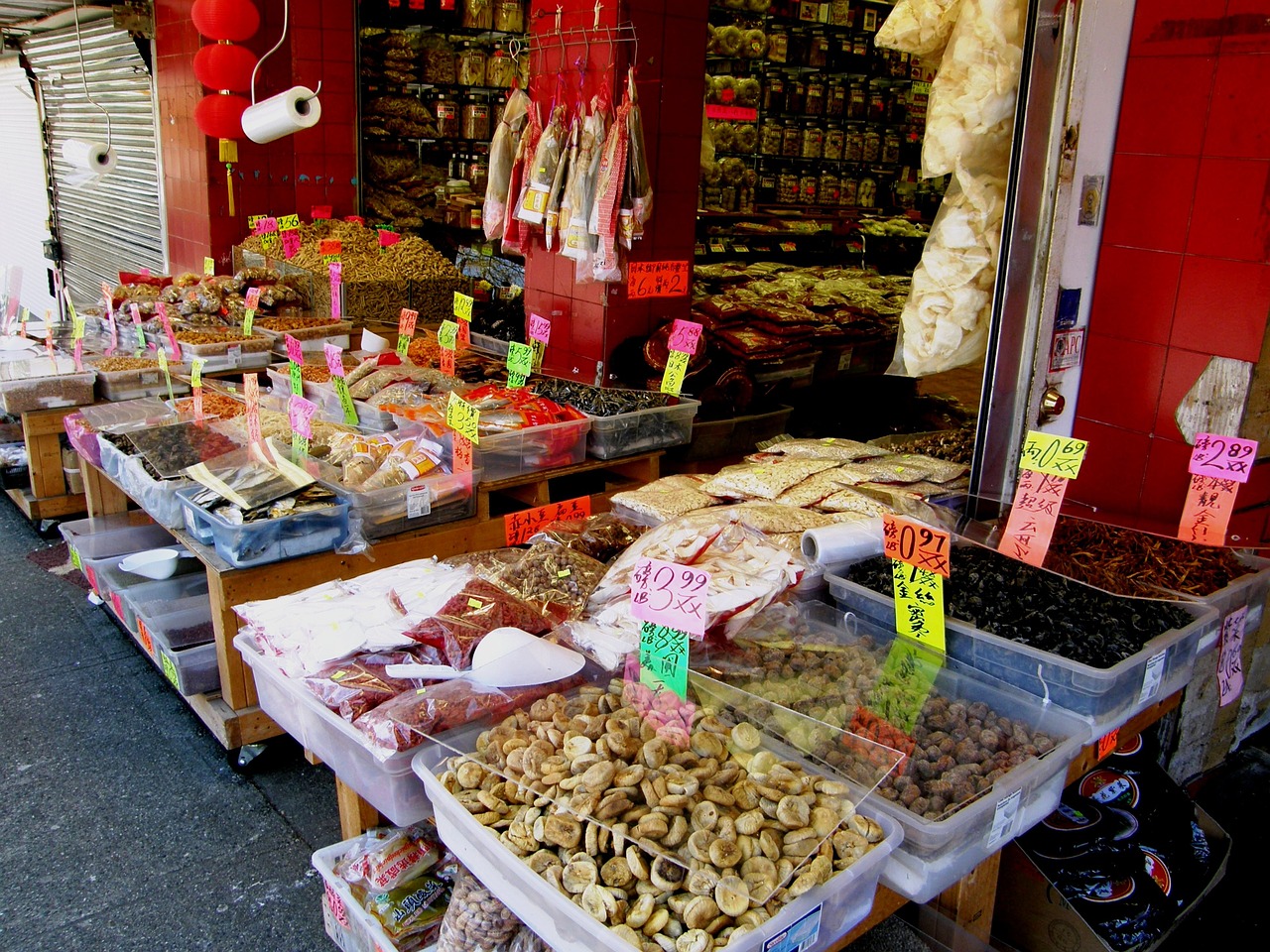 chinatown shop market free photo