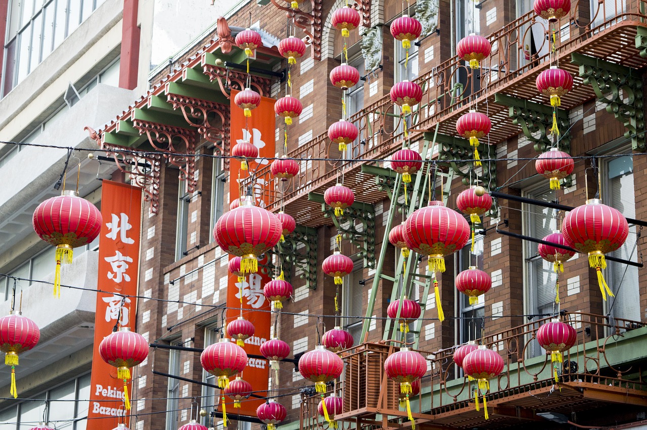 chinatown lantern san francisco free photo