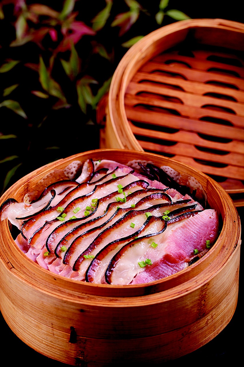 chinese tiffany steam pork free photo