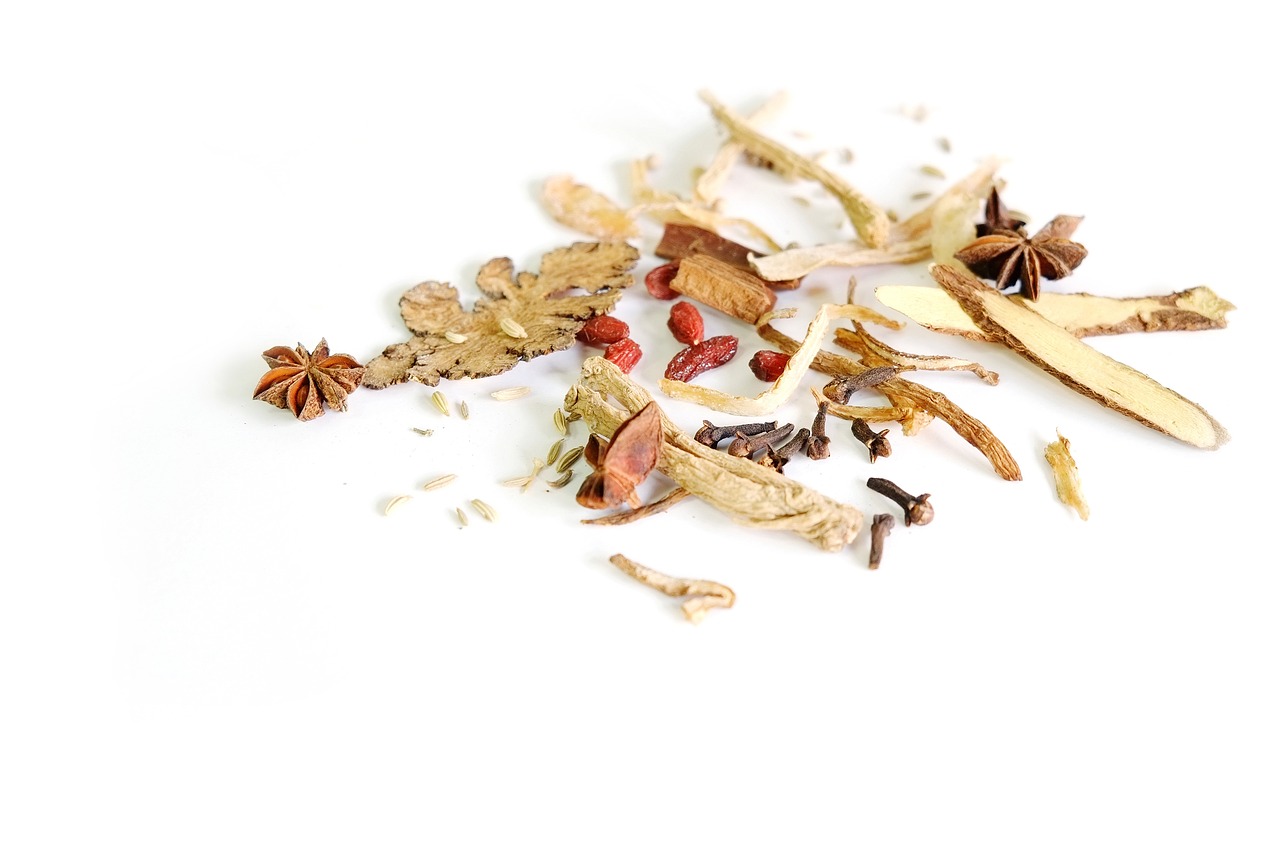 chinese herbal medicine culinary herbs ingredients free photo