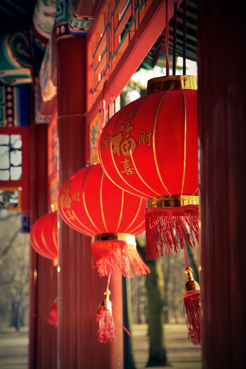 chinese lantern bower culture free photo