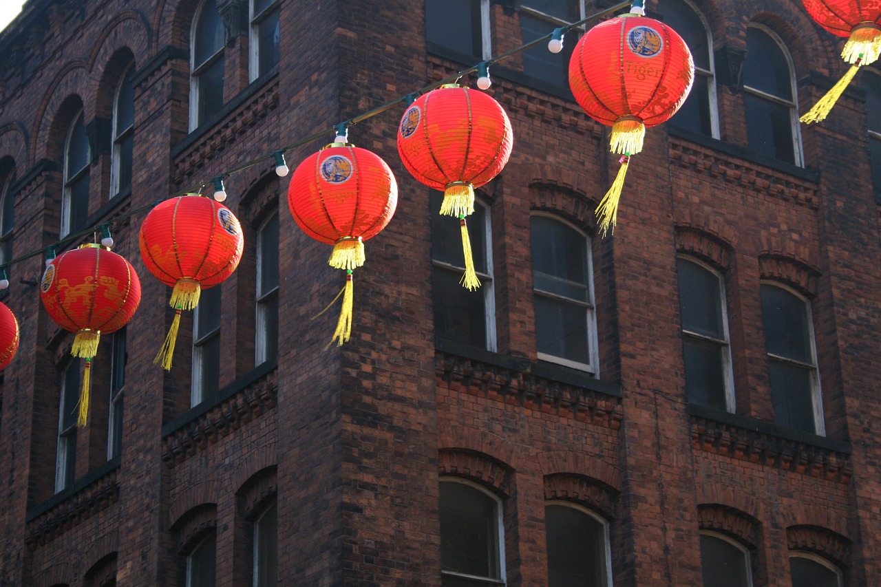 chinese new year chinese lanterns chinatown free photo