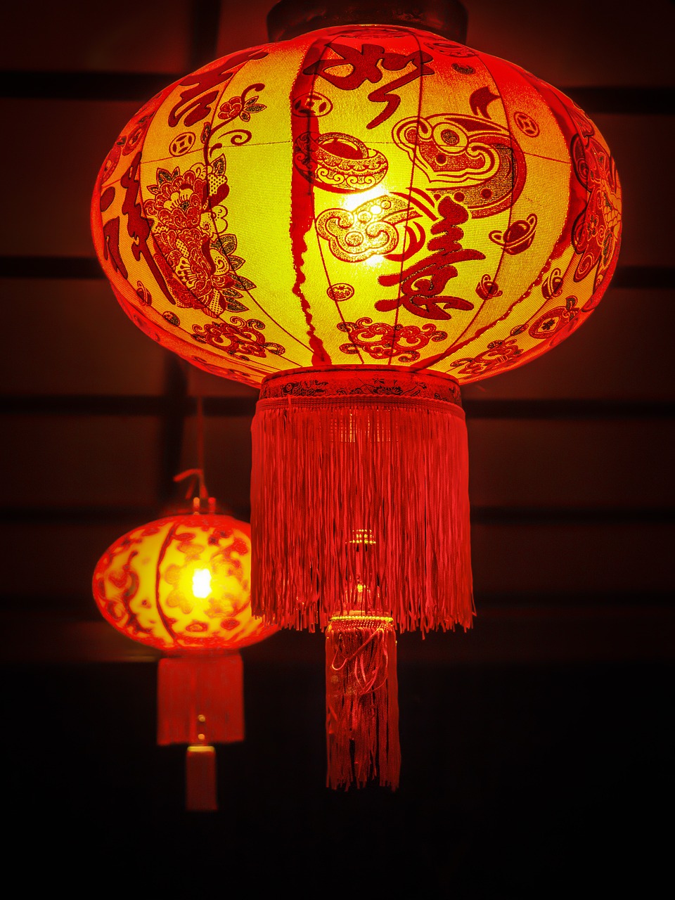 chinese new year lantern night free photo