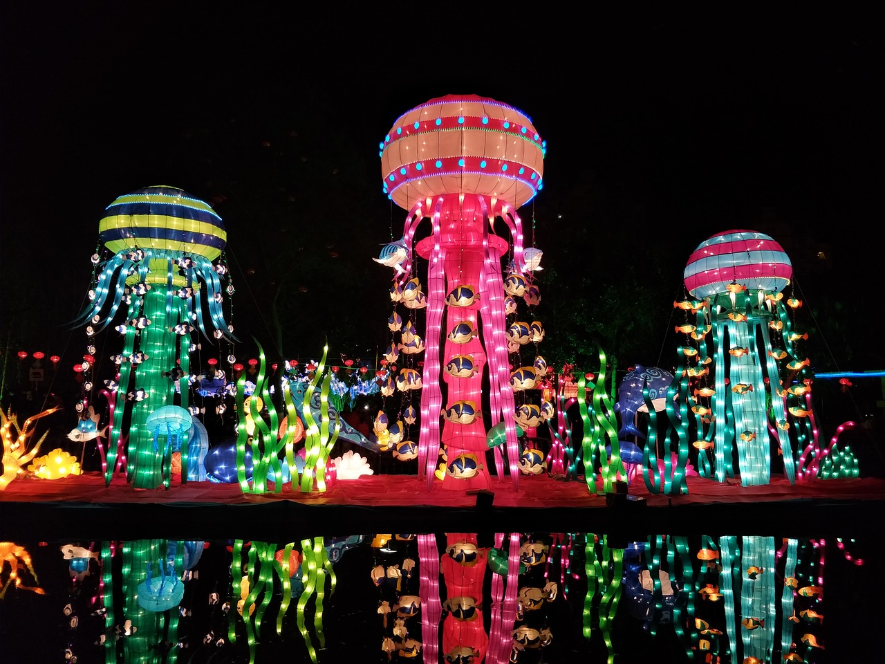 chinese new year night lantern festival free photo