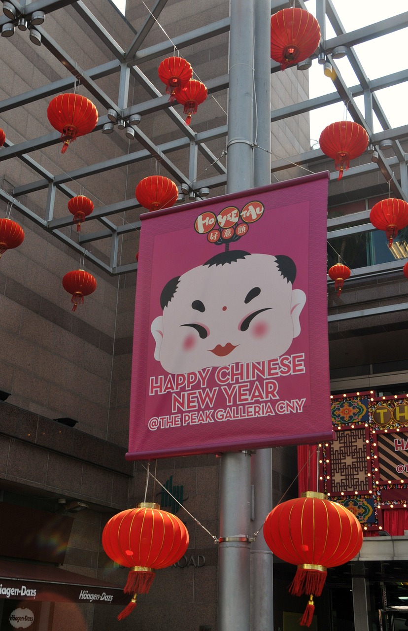 chinese new year hongkong china free photo
