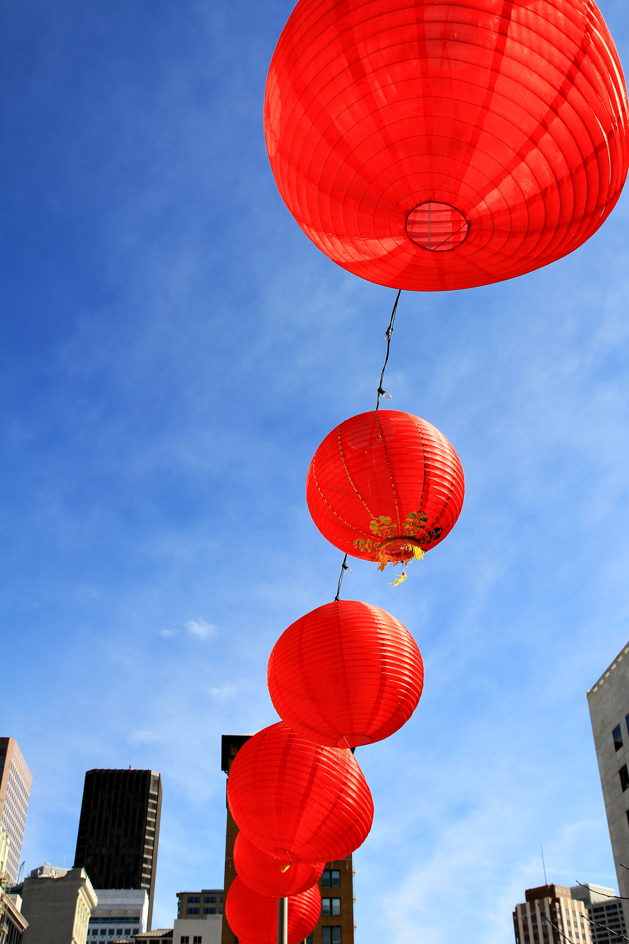 chinese new year chinese lanterns san francisco free photo