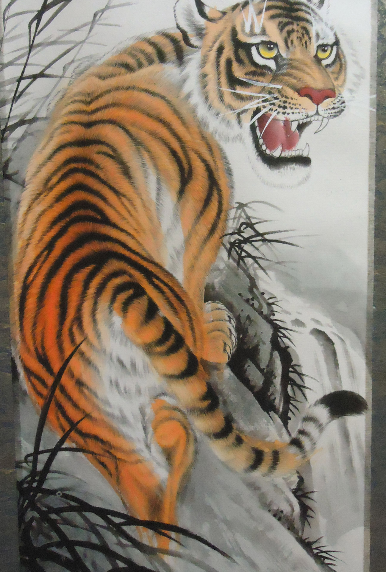 tiger artwork chinese free photo