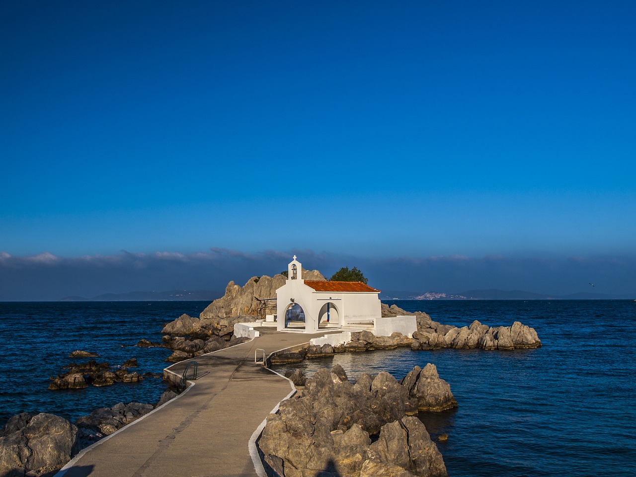 chios church blue free photo