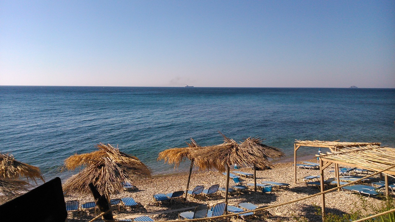 chios greece beach free photo