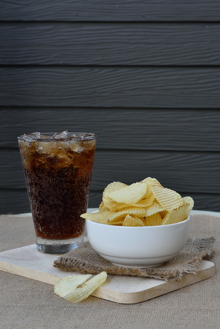 chip cola food free photo