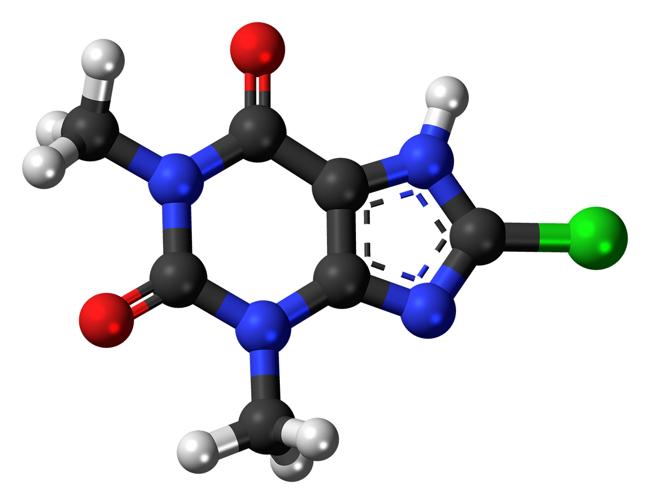 chlorotheophylline stimulants molecule free photo