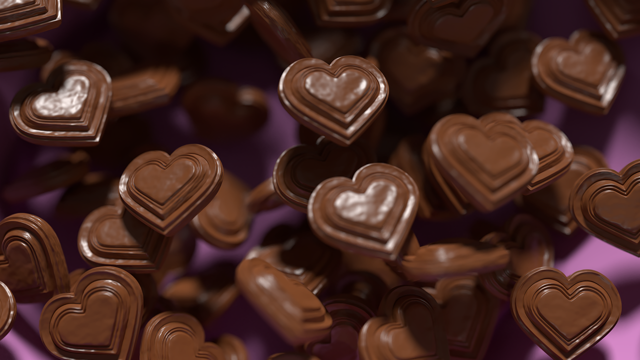 chocolate hearts yummy free photo