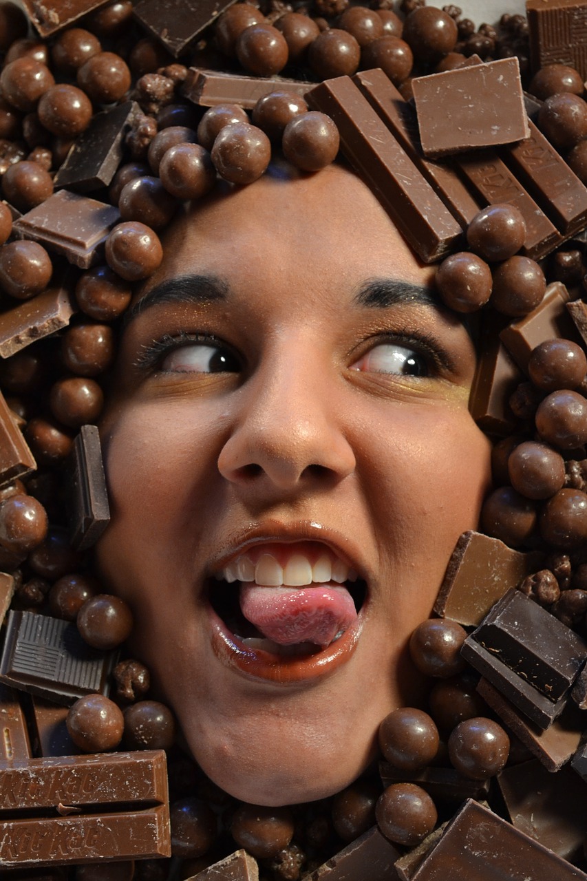 chocolate girl portrait free photo