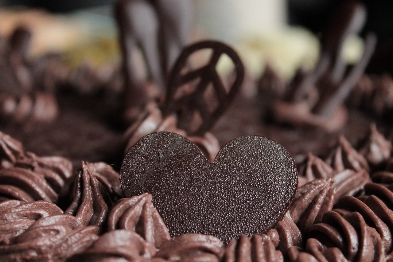 chocolate heart love free photo