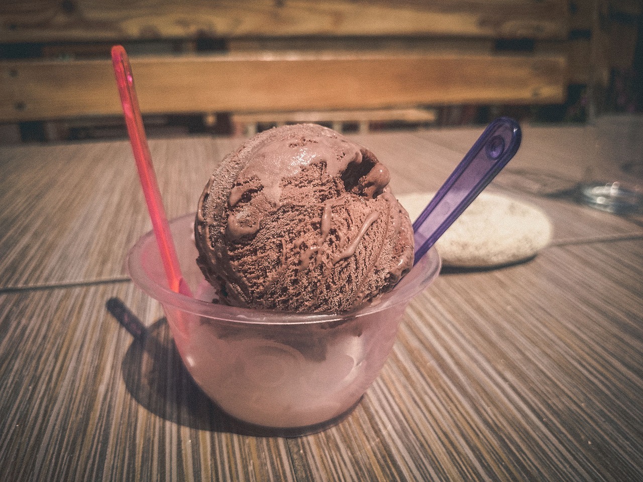 chocolate ice cream cup free photo