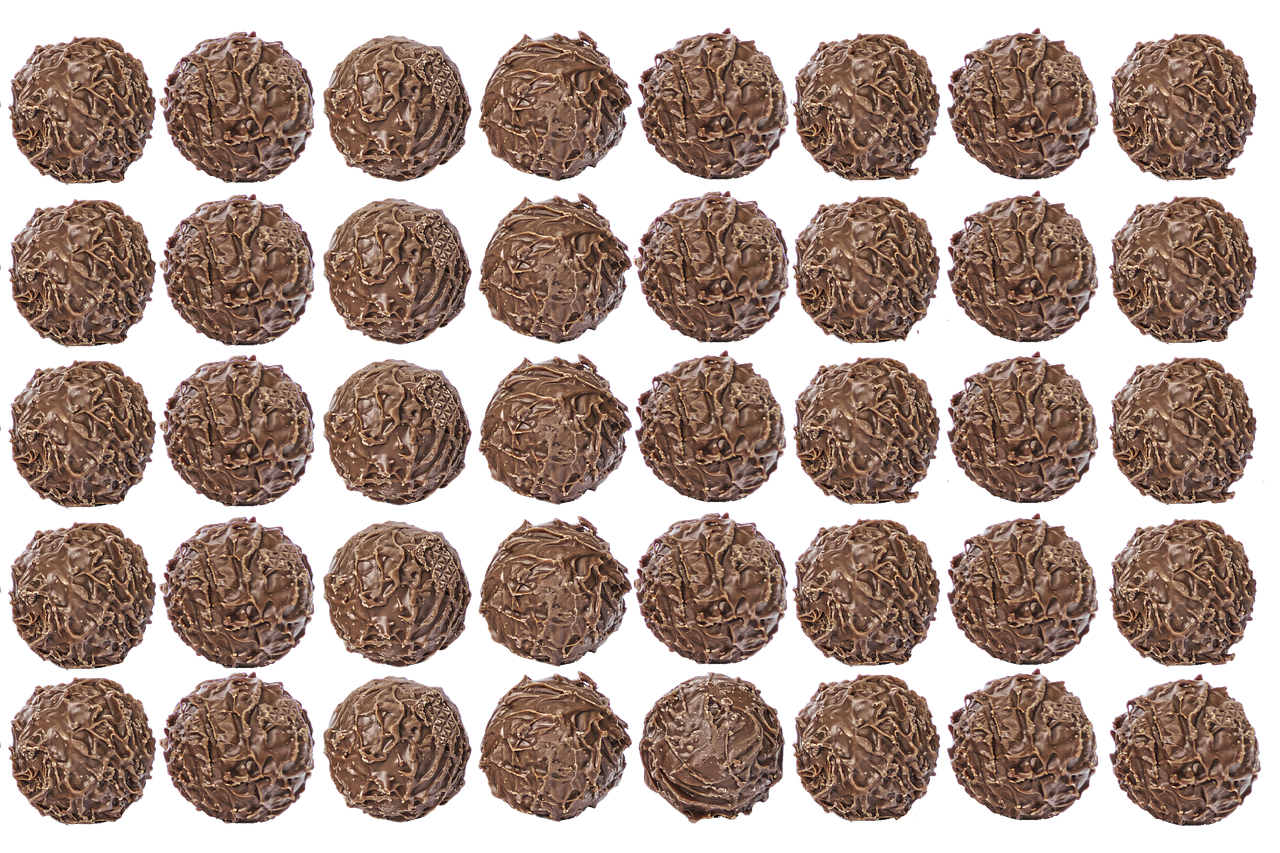 chocolate chocolate balls truffle free photo
