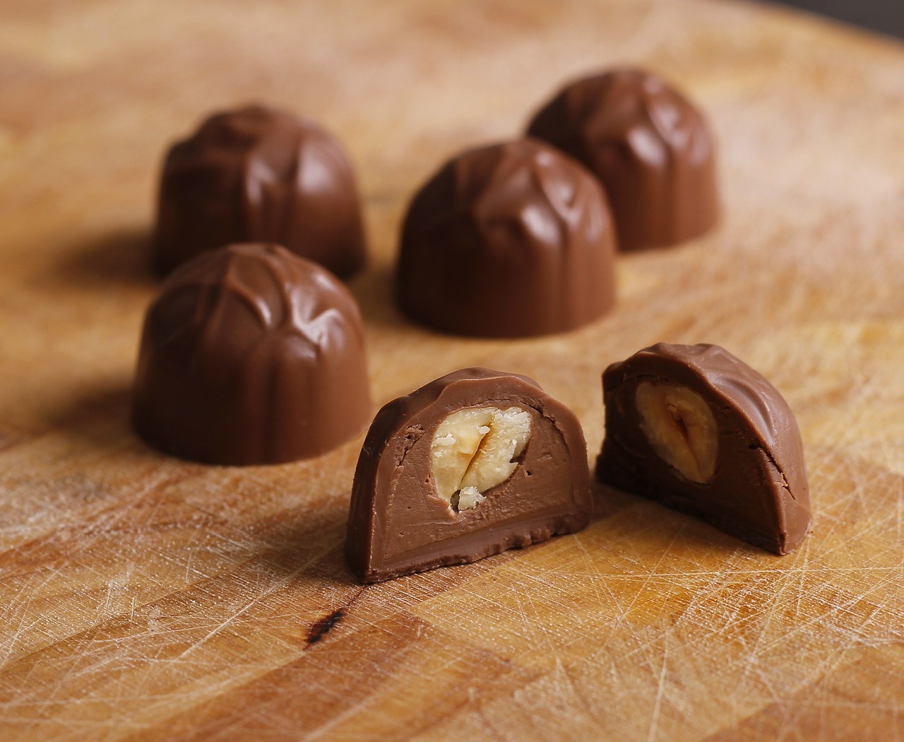 chocolate pralines candy free photo