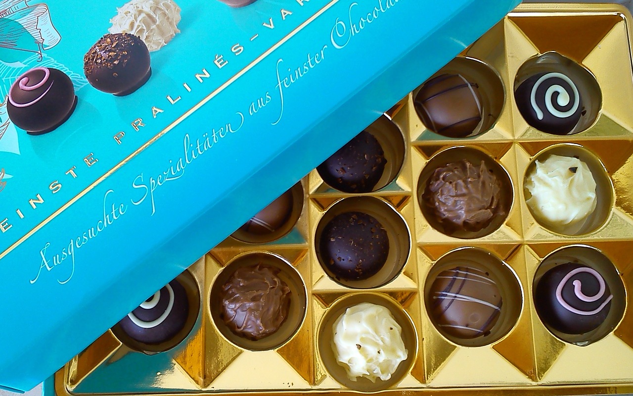 chocolate sweets pralines free photo