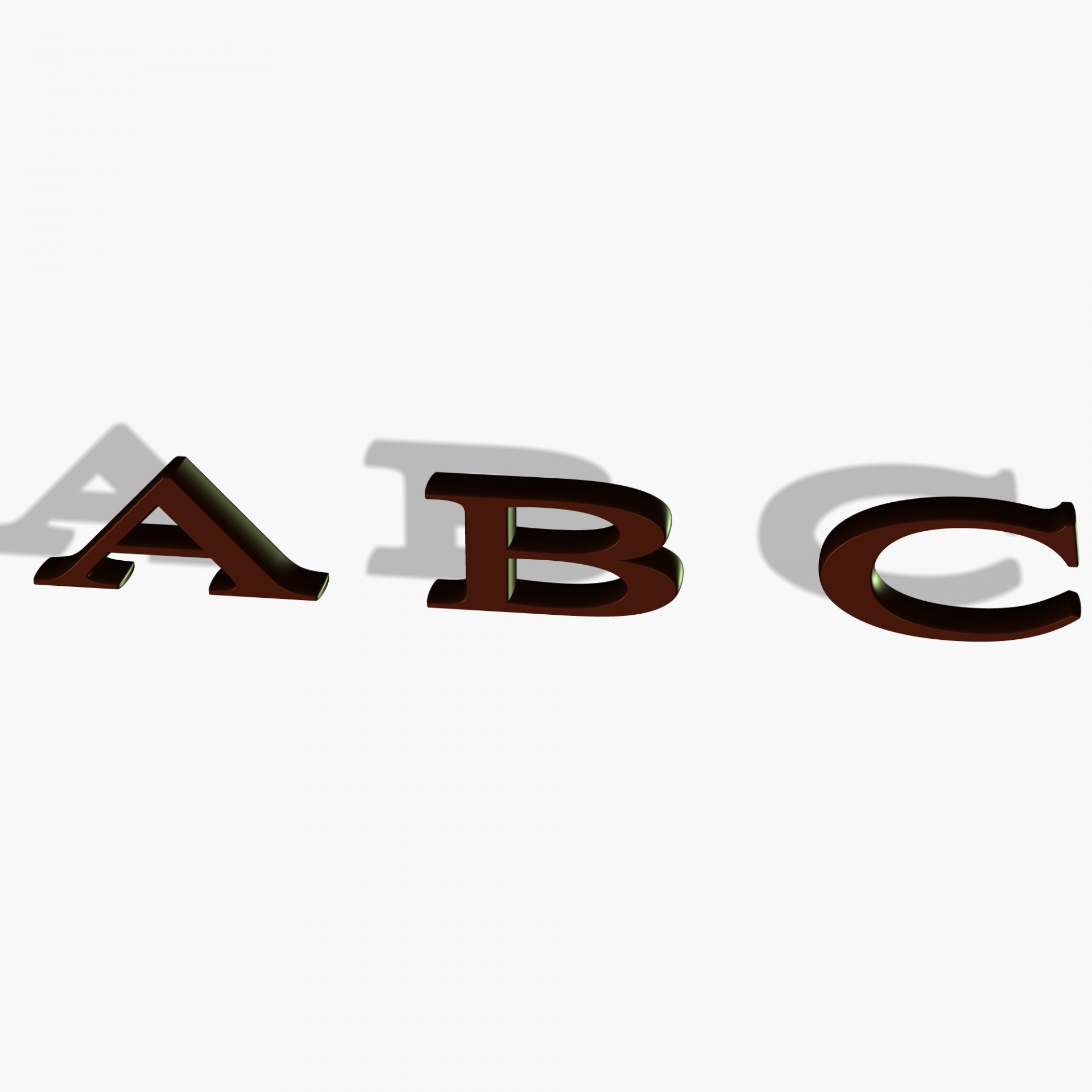 3d abc letters free photo