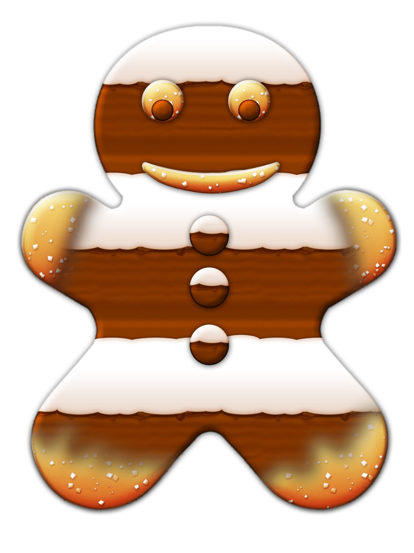 chocolate frosting gingerbread cookie man candy cookies free photo