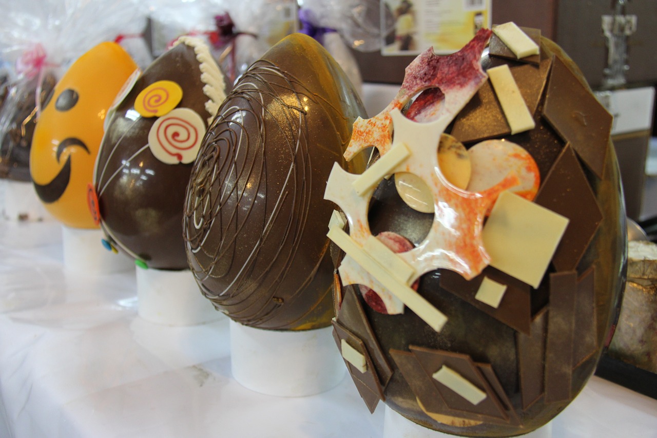 chocolate factory eggs easter free photo