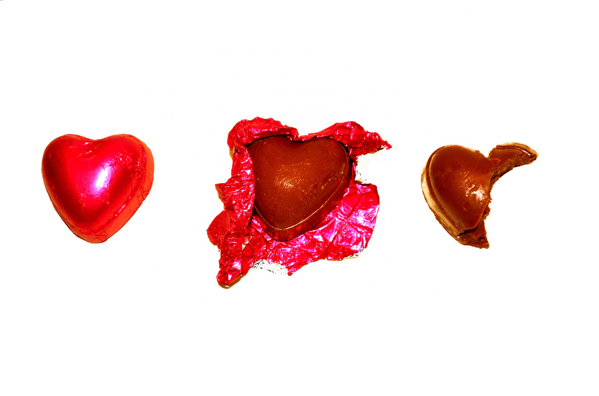 chocolate heart background free photo