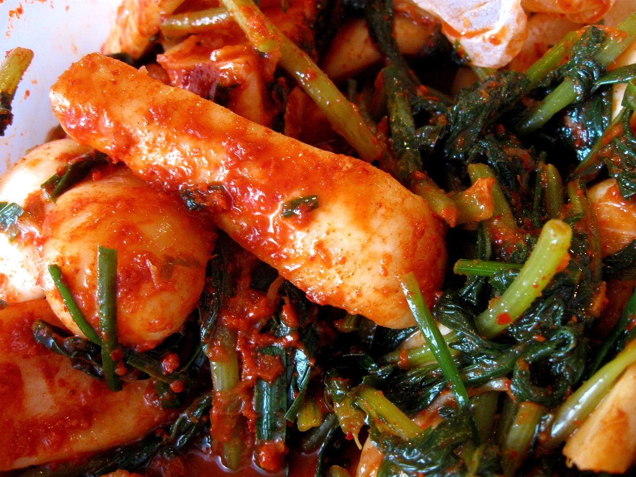 chonggak kimchi radish korean free photo